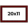 PosterPalooza | Weathered Red Picture Frame - UV Acrylic, Backing Board, Hanging Hardware Included - 2 of 4