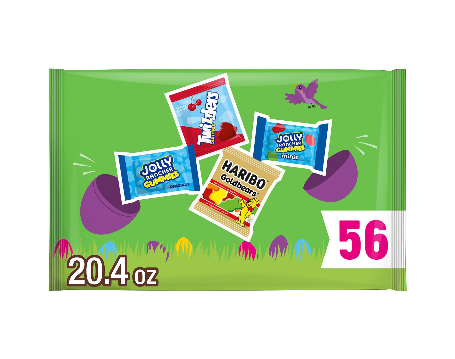 Assorted Twizzlers and Jolly Rancher Sweets Easter Candy Bag - 20.4oz