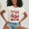 Simply Sage Market The Cowboy Tour Distressed Garment Dyed Tee - XL - Ivory - 3 of 4