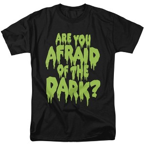 Are You Afraid Of The Dark? Slime Logo Adult T-Shirt Black - 1 of 4