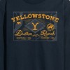 Men's - Yellowstone - Dutton Ranch Badge Long Sleeve Graphic T-Shirt - 2 of 4