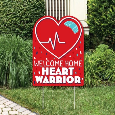 Big Dot of Happiness Happy Heartiversary - Party Decorations - CHD Awareness Welcome Yard Sign