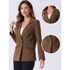 Allegra K Women's Work Office Casual Double Breasted Blazer with Pocket - 2 of 4