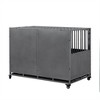 Heavy-Duty Dog Crate with Double Door Wheels Carbon Steel Escape Proof Dog Cage for Small Medium Large Dogs - 4 of 4
