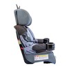 KidsEmbrace DC Comics Batman Caped Crusader High Back Booster Car Seat (NO HARNESS - NO LATCH) For Children weighing 40-100lbs - Grey Blanket Included - 3 of 4
