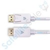 SatelliteSale DisplayPort DP Cable Male to Male 4K/30Hz 8.64Gbps Universal Wire PVC White Cord - image 4 of 4