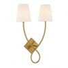Savoy House Barclay 2 - Light Wall Light in  Warm Brass - 2 of 4