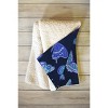 Jessica Molina Texas Butterflies Blue on Navy 80" x 60" Fleece Throw Blanket - Deny Designs - 2 of 2