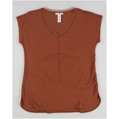 bar III Womens Mixed Media Basic T-Shirt