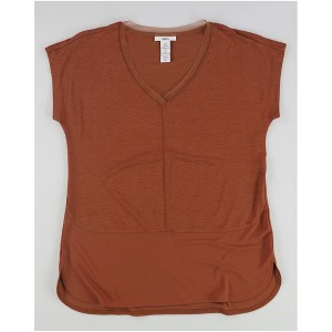 bar III Womens Mixed Media Basic T-Shirt - 1 of 2