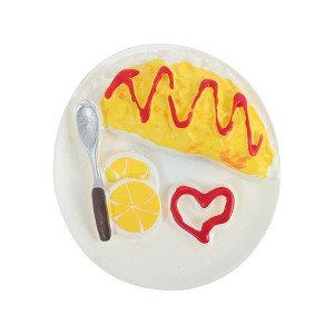 Unique Bargains Magnetic Refrigerator Sticker Yellow Red 1 Pc - 1 of 3