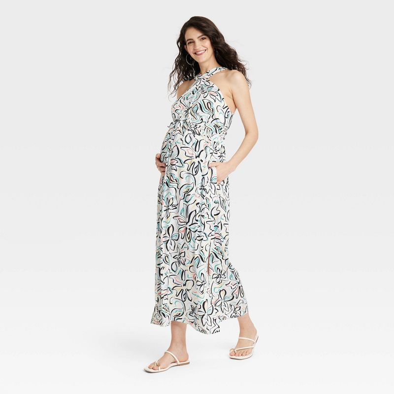 Short Sleeve Maxi Maternity Dress - Isabel Maternity by Ingrid & Isabel™, 1 of 4