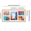 PosterPalooza | Natural Finish Collage Frame - White Mat, 20 Frame Sizes to Choose From, UV Acrylic - 2 of 4
