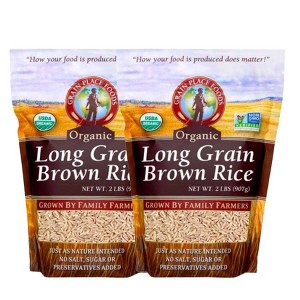 Grain Place Foods 2 lb Organic Long Grain Brown Rice - Pack of 2 - 1 of 4