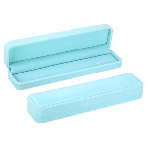 Unique Bargains Velvet Elegant Design Wedding Vintage Jewelry Storage Box - 1 of 4
