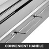 VEVOR Pack of 6 Hood Filters 19.5W x 24.5H Inch, 430 Stainless Steel 4 Grooves Commercial Hood Filters, Range Hood Filter, Silver - 4 of 4