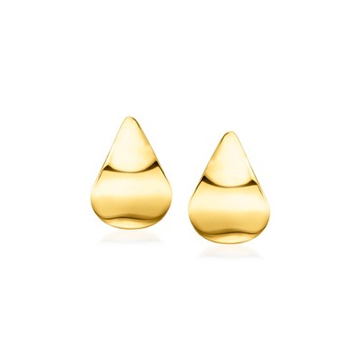 RS Pure by Ross-Simons Italian 18kt Gold Vermeil Teardrop Earrings