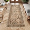 Area Rugs for Living Room Bedroom,Vintage Floral Boho Non Slip Low Pile Carpet Indoor Dining Room Kids Room - 4 of 4