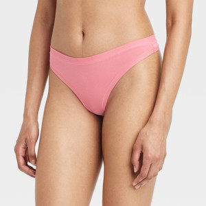 Women's Cotton Stretch Comfort Thong Underwear - Auden™ - 1 of 4