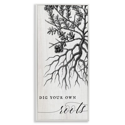 Stupell Industries Dig Your Own Roots Empowering, 10" x 24"