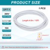 Unique Bargains Tinned Copper Insulated Heat Resistant PVC Covered 300V SPT-1 Round Wire 18AWG - 2 of 4