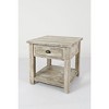 Jofran,Artisan's Craft Rustic Farmhouse Distressed Solid Wood End Table - 2 of 4