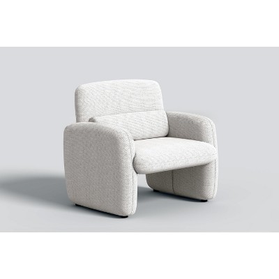 Nasitip Modern Accent Chair, Wood Frame Sofa Chair, Comfortable Reading Armchair for Living Room, Bedroom, Apartment, Corner