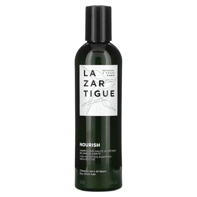 Lazartigue Nourish Shampoo, Enriched with Shea Butter, Intensely Nourishes & Softens Hair Fiber, Easier to Detangle, Lastingly Disciplined, Shiny,