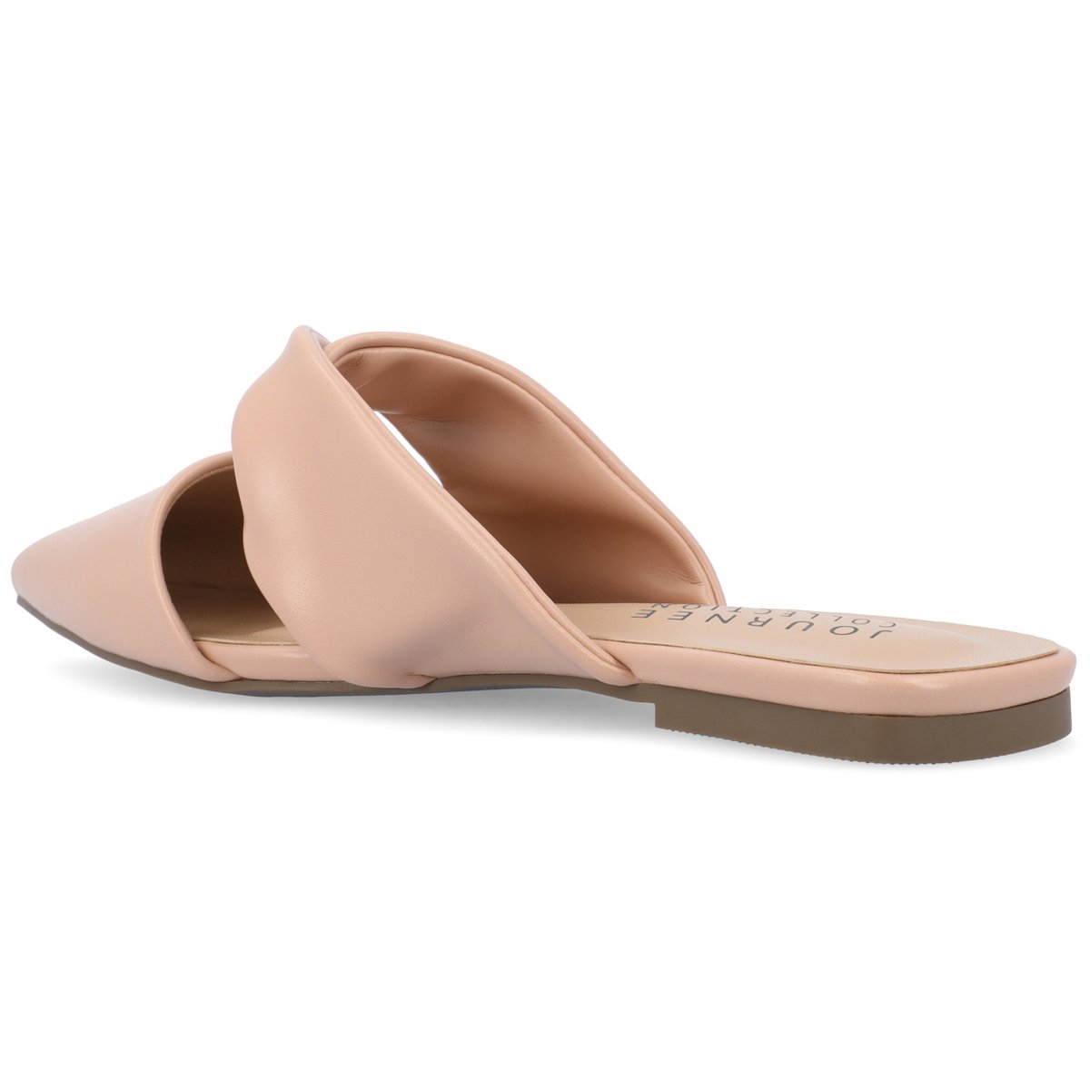 Женские сабо Journee Collection Women's Enniss Open Side Pointed Toe Mule Flats Blush 8 — фото 7