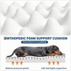 Human Dog Bed with Faux Fur, 68"x43"x8.6" Egg-Crate Orthopedic Foam, Removable Cover, Pillow, Handle & Side Pocket - 3 of 4