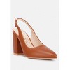 Creidne Block Heel Pointed Toe Sandals Women - 2 of 4