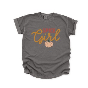 Simply Sage Market Women's Spice Girl Pumpkin Short Sleeve Garment Dyed Tee - 1 of 4