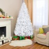 NAYSAYE 5FT Unlit Artificial Christmas Tree 480 Branch Tips Full Lush Design for Home Holiday Decor, White, 31.5"*31.5"*60" - 2 of 4