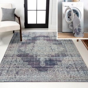 JONATHAN Y Regis Bohemian Medallion Machine-Washable Area Rug - 1 of 4