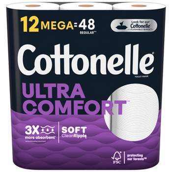 Cottonelle Ultra Comfort Toilet Paper - 12 Mega Rolls