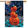 Briarwood Lane House Flag 40x28 For Outdoor Halloween Pumpkin Stack For Halloween House Flag - 2 of 4