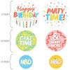 Big Dot of Happiness Party Time - Happy Birthday Party Giant Circle Confetti - Party Decorations - Large Confetti 27 Count - 3 of 4