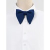 Allegra K Men's Pre-tied Solid Color Formal Party Prom Velvet Bow Ties One Size - 2 of 4