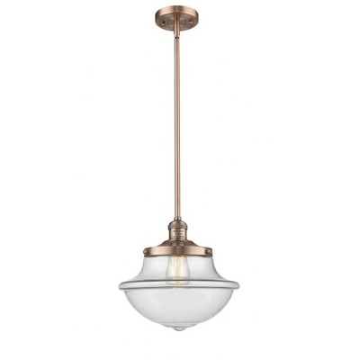 Oxford - 1 Light Stem Hung Mini Pendant In Traditional Style-11.5 Inches Tall and 11.75 Inches Wide