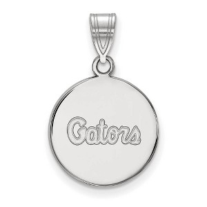 Black Bow Jewelry 10k White Gold Florida Gators NCAA Medium Pendant - 1 of 3