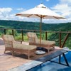 Aoodor 76" x 22" x 5.1" Polyester Tufted Chaise Lounge Cushion, Water-Resistant & Fade-Resistant Cushion for Outdoor Wicker Chaise Lounge Use, 2 Pack - 2 of 4