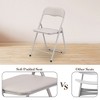 4 Pack Folding Chairs with Cushion and Metal Legs, Non-Slip Feet Pads for Outdoor & Indoor Event Portable - 4 of 4