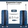 Whisen 5-Piece Set(21/25/29 in.) Luggage Sets Lightweight Suitcase with TSA Lock and Rotating Wheels - 3 of 4