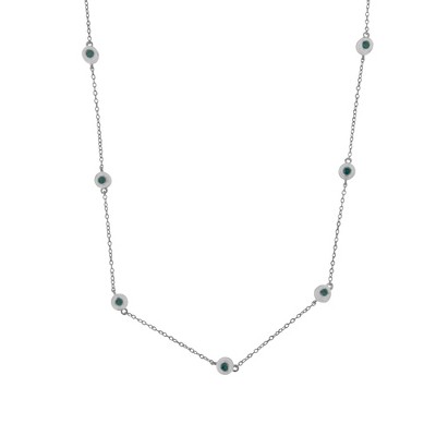 Haus of Brilliance Sterling Silver Treated Diamond By Yard Necklace