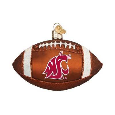 Old World Christmas Blown Glass Ornament for Christmas Tree, Washington State University Football