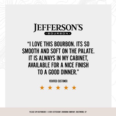 Jefferson's Bourbon Whiskey - 750ml Bottle