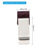 Unique Bargains Stainless Steel Carved Sleeve Pen Loop Clips for Notebook - 2 of 4