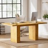 WOWLIVE 70.8" Rectangular Dining Table for 6-8 People,  Farmhouse Wood Kitchen Table with Storage Drawer - 3 of 4