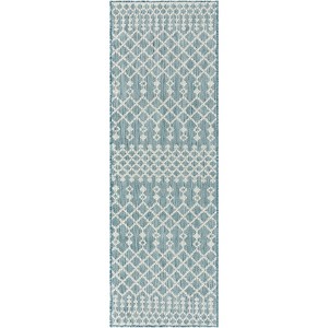 Nourison Positano Moroccan Trellis Flatweave Outdoor Rug - 1 of 4