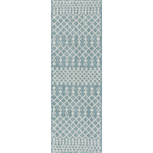 Nourison Positano Moroccan Trellis Flatweave Outdoor Rug - image 1 of 4